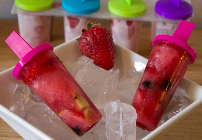 rose wine popsicles 